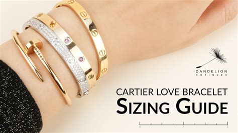 cartier bracelet size chart|cartier bracelet size guide.